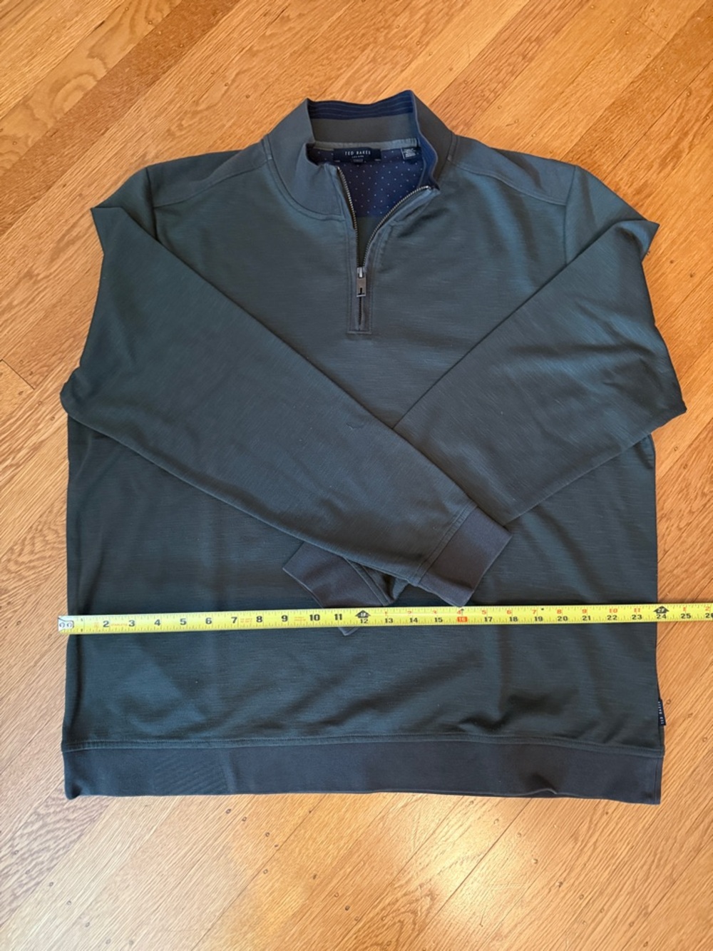 Ted Baker Men's Forest Green Quarter-Zip‎ Sweater
